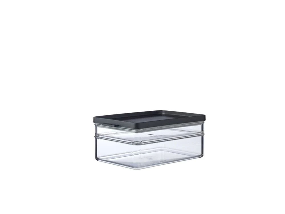 Mepal Koelkastdoos omnia ontbijt duo - zwart 21,9x14,9x9,4cm 500 ml + 1200 ml
