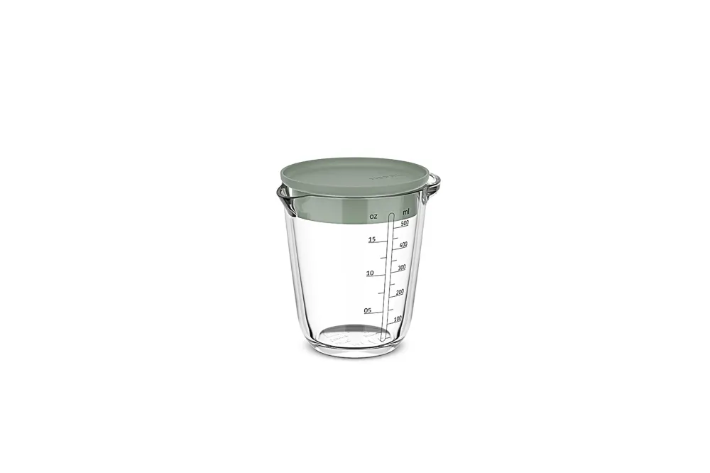 Mepal Maatbeker glas met deksel 0.5L 1L Chef it BPA-vrij