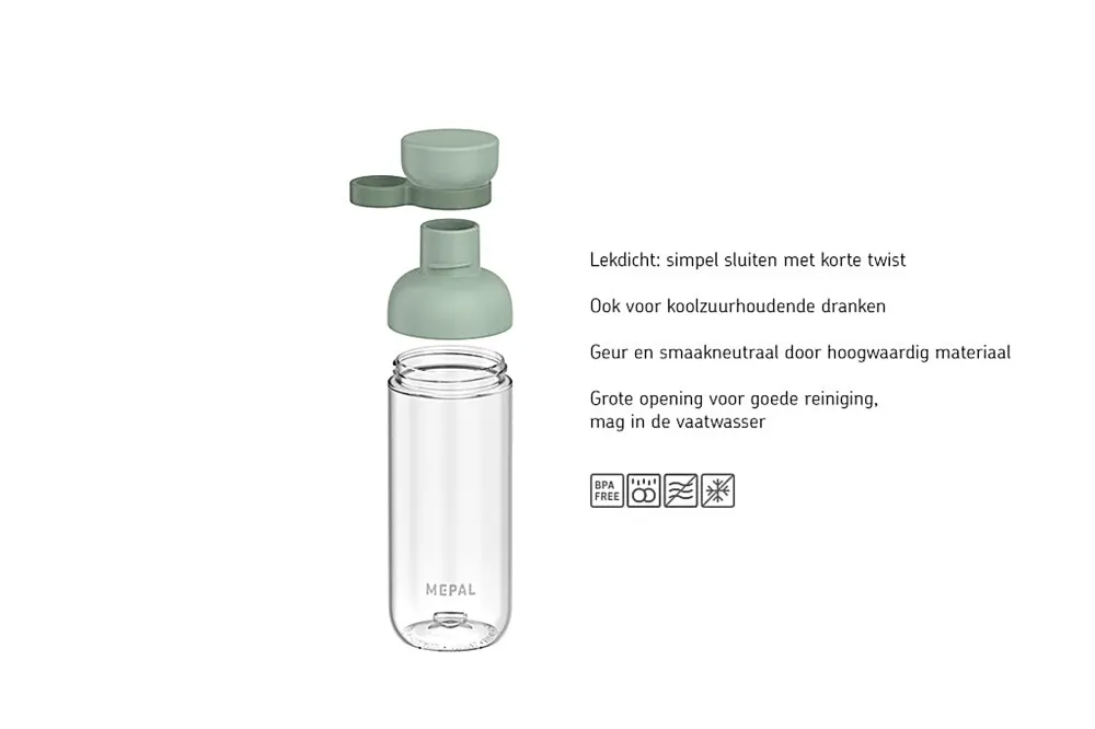 Mepal Waterfles vita 500ml - nordic blue
