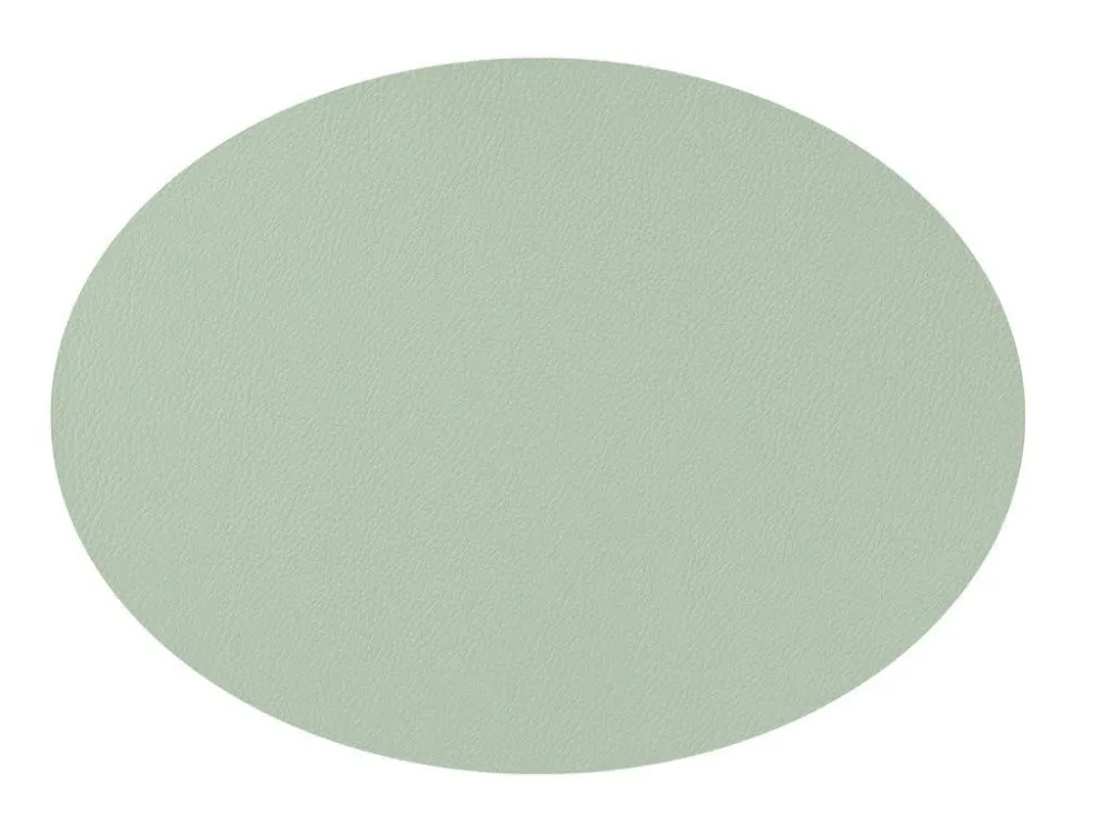 Placemat Ovaal Lederlook Groen Mesapiu