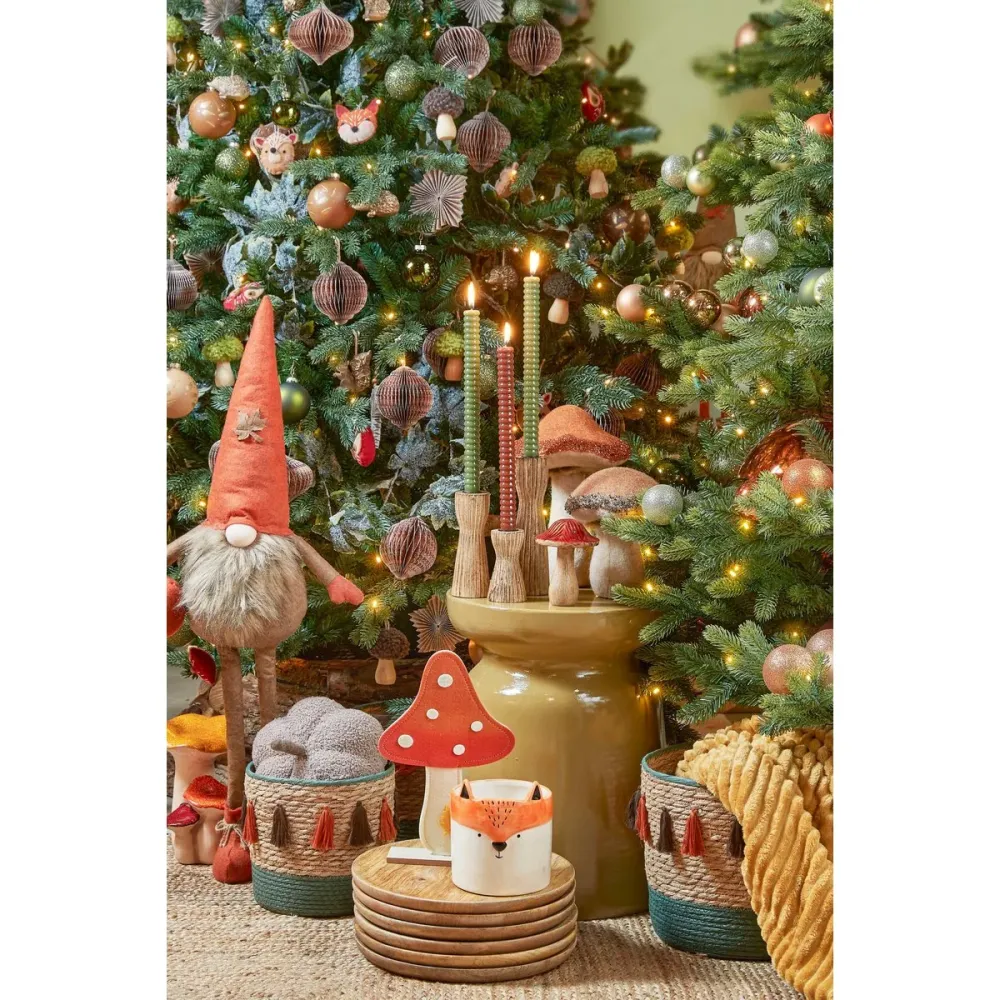 Duko Bord - Ø40 cm - 100% FSC Mangohout - Bruin Mica Decorations