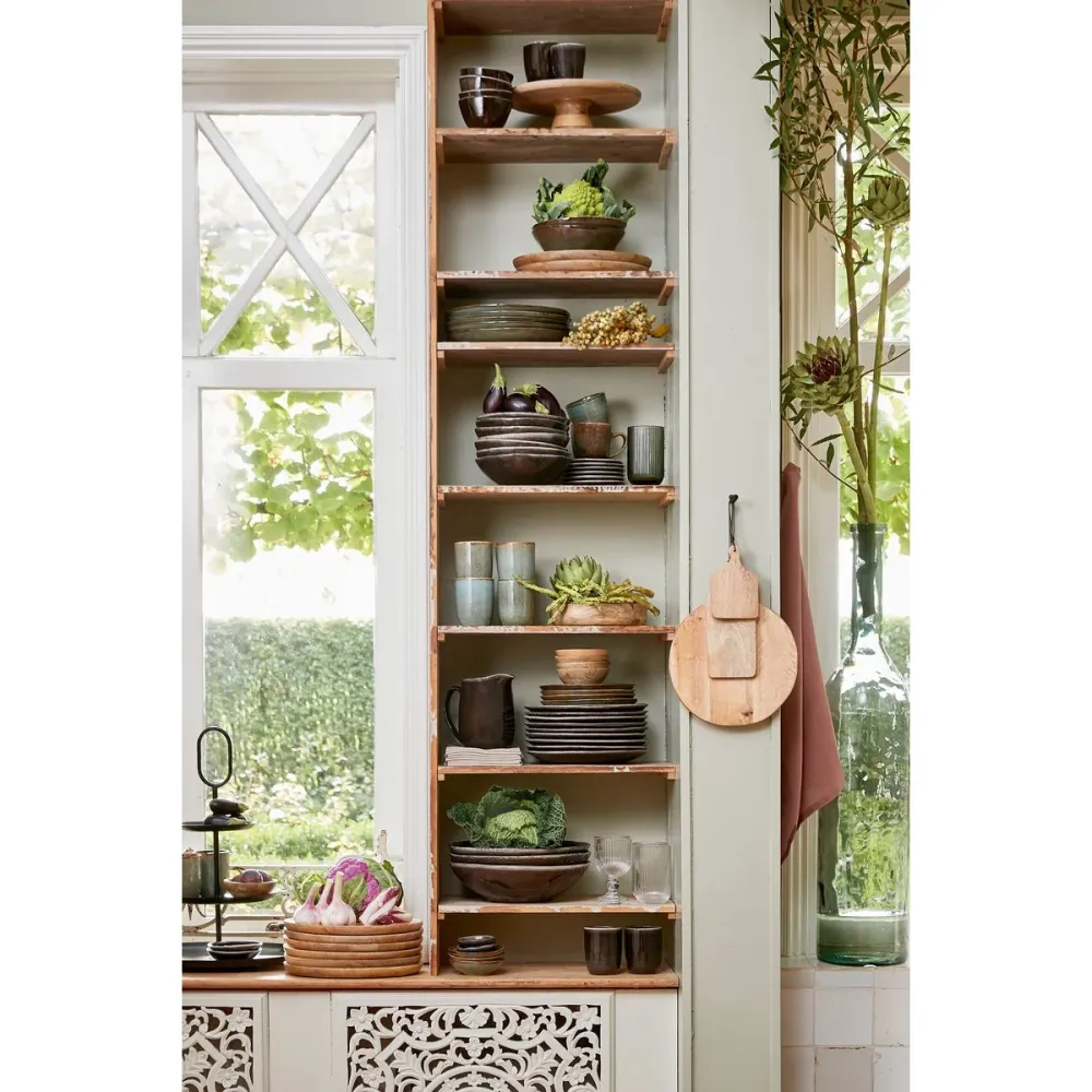 Duko Bord - Ø40 cm - 100% FSC Mangohout - Bruin Mica Decorations