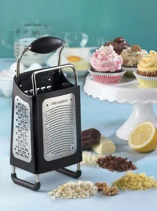 Microplane Rasp "Boxgrater" vierkant zwart, 4 functies