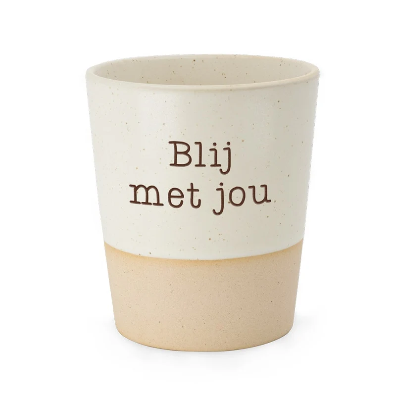 Mok keramiek Blij met jou Miko