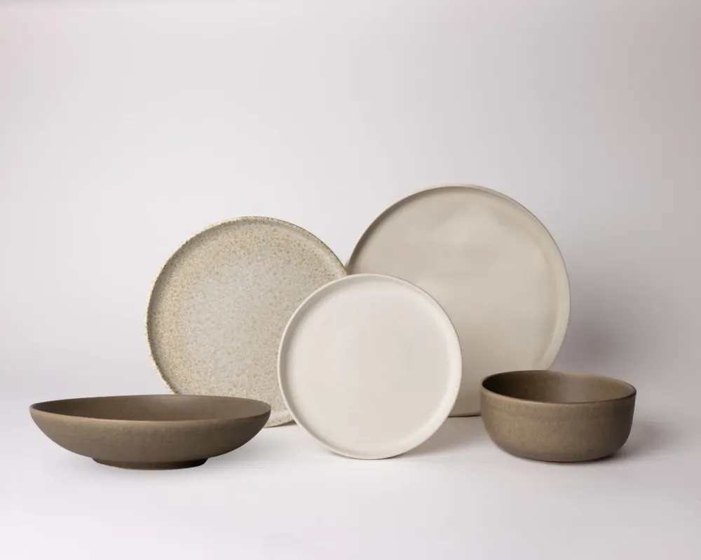 Mimo Homeware serviesset Dreamy Ivory & On Rocks - 5-delig - 2 personen