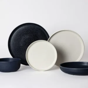 Mimo Homeware serviesset Midnight Blue & Dreamy Ivory - 5-delig - 2 personen