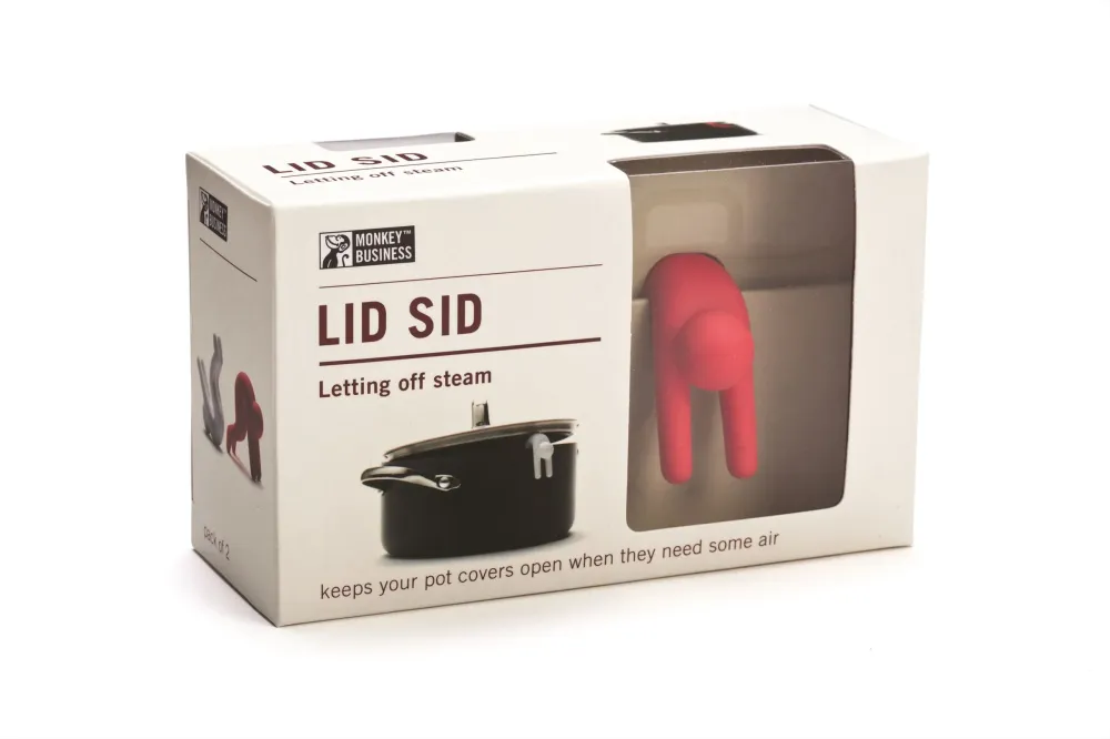 Monkey Business Lid Sid - set 2 pcs red + white