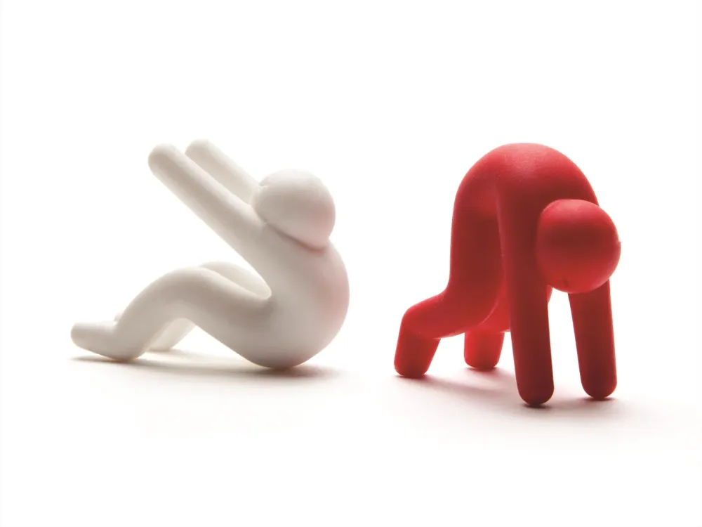 Monkey Business Lid Sid - set 2 pcs red + white