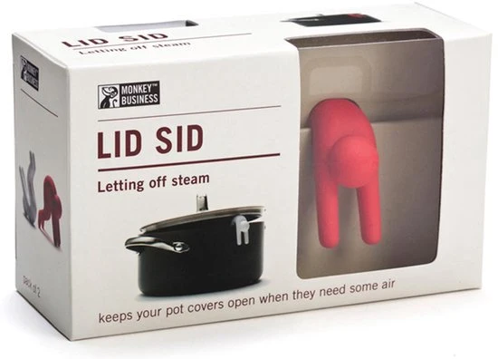Monkey Business Lid Sid - set 2 pcs red + white