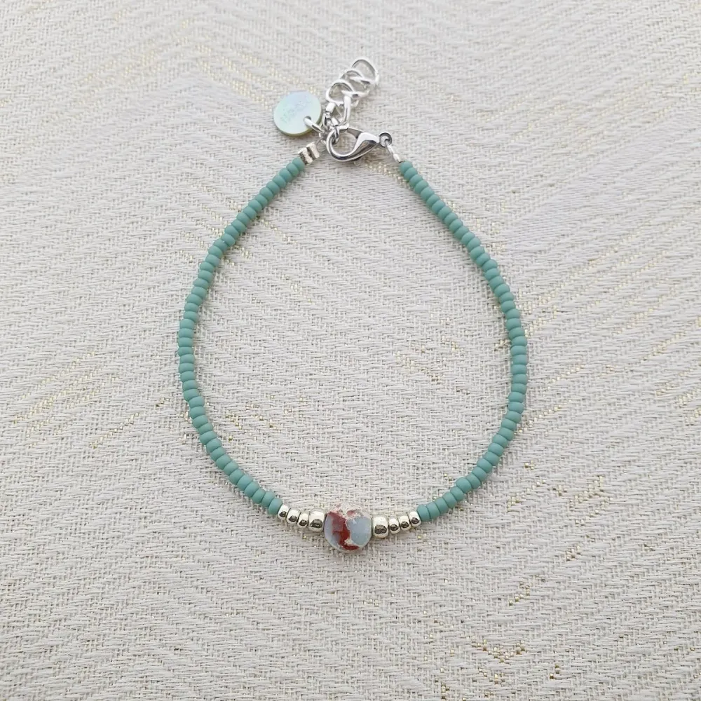 Mooi! Jewels armband met natuursteen turquoise zilver