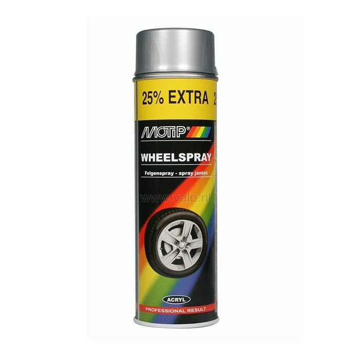 Velgenspray 500ml goud zilver Motip