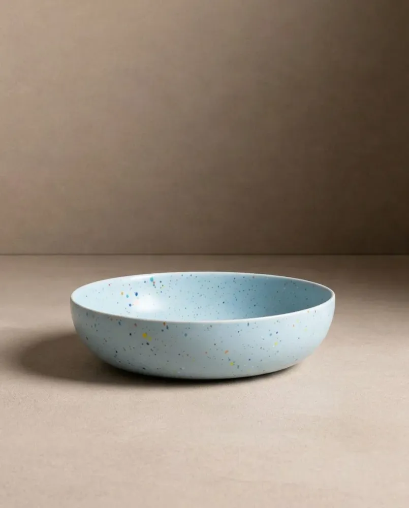 New Party Pastabord 21cm Zacht Blauw MT