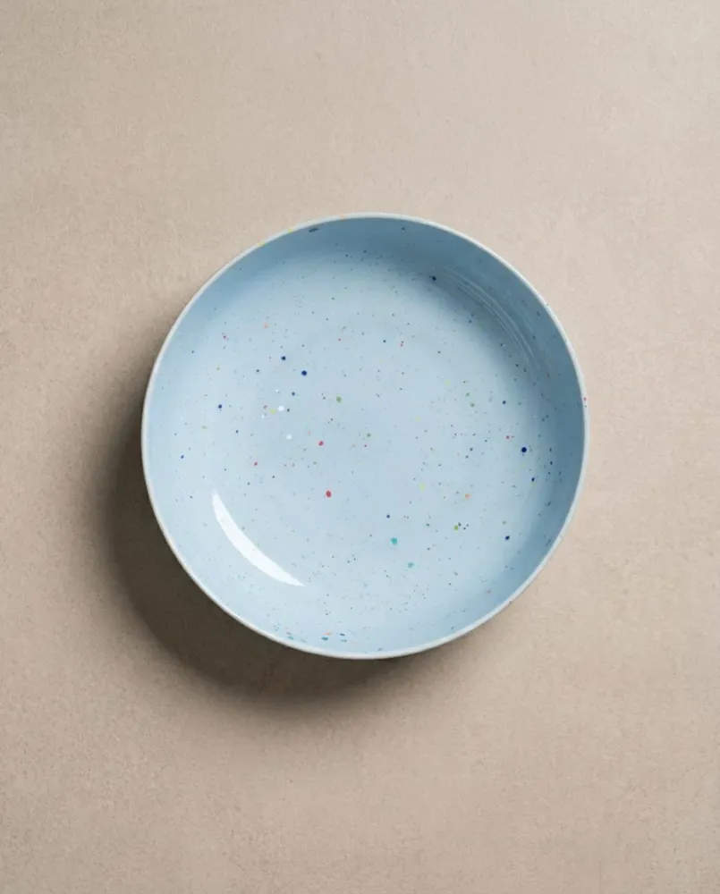 New Party Pastabord 21cm Zacht Blauw MT
