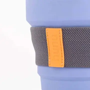 Mugg herbruikbaar/opvouwbaar. 16oz, lavendelblauw