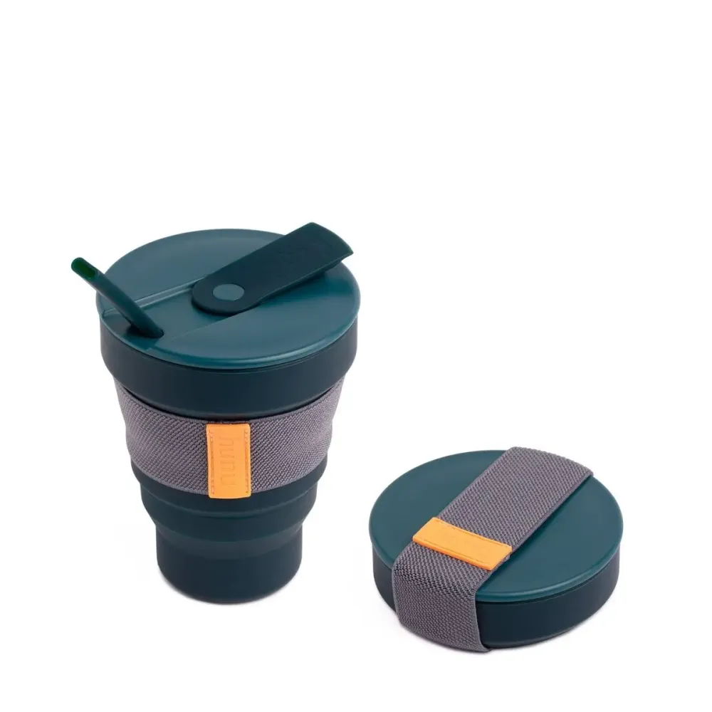 Mugg herbruikbaar/opvouwbaar. 16oz, Ocean