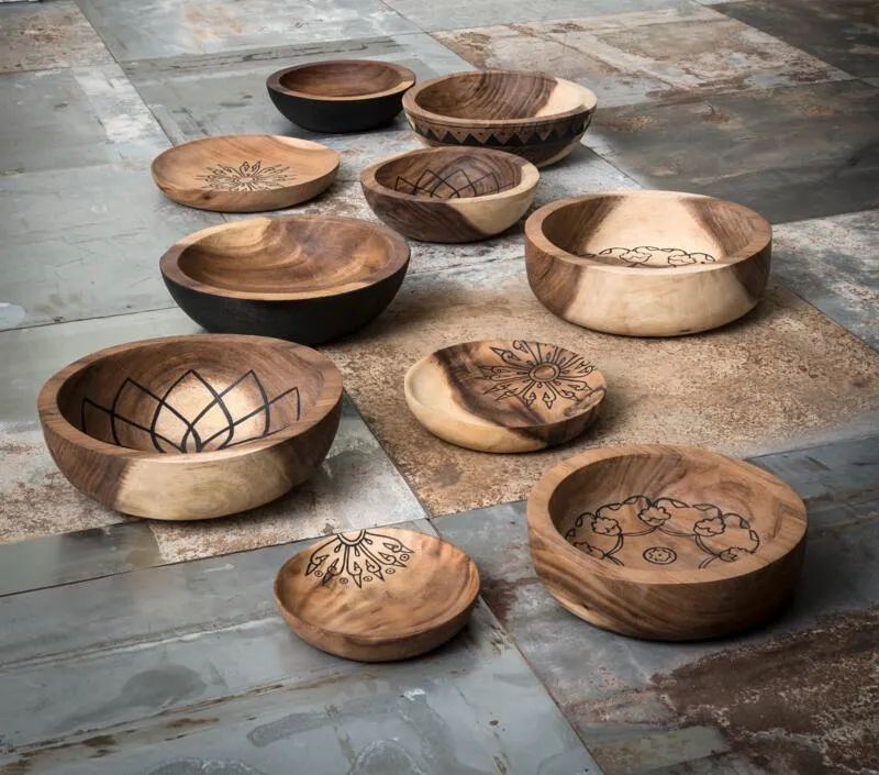 Mandala Lotus kommen, set van 2 - bestel per 2 stuks MUST Living