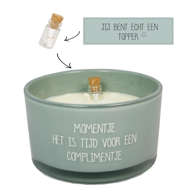 Geurkaars Flesje Complimentje My Flame