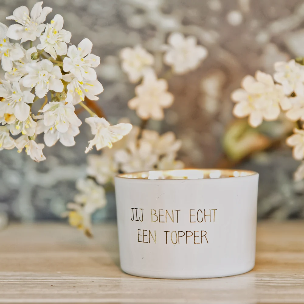Geurkaars Jij bent echt een topper My Flame