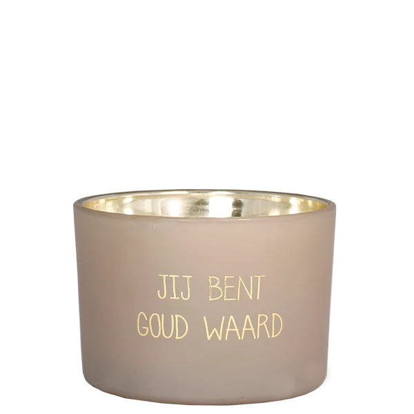 Geurkaars Jij bent goud waard My Flame