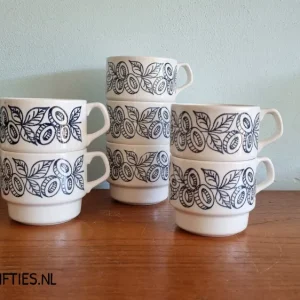Boch "Vian" stapelkopjes retro olijven My Store