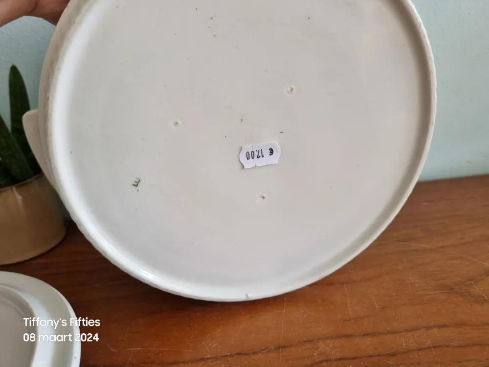 Dekschaal Boch "Delta" gele roosjes My Store