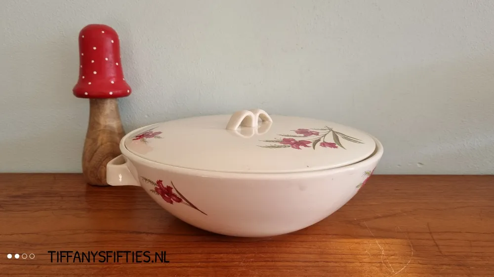 Dekschaal Boch "Saturne" gebloemd My Store