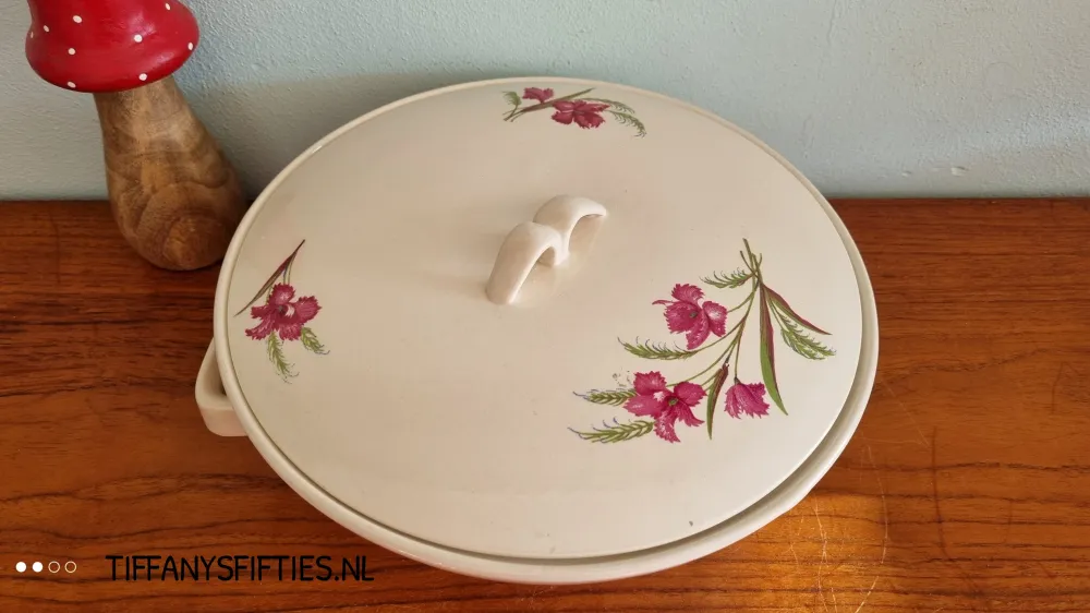Dekschaal Boch "Saturne" gebloemd My Store