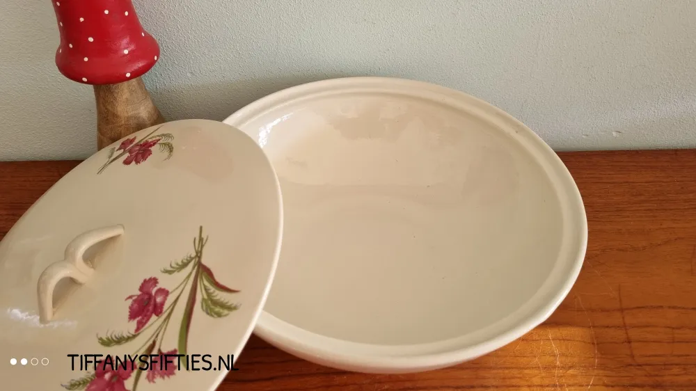 Dekschaal Boch "Saturne" gebloemd My Store
