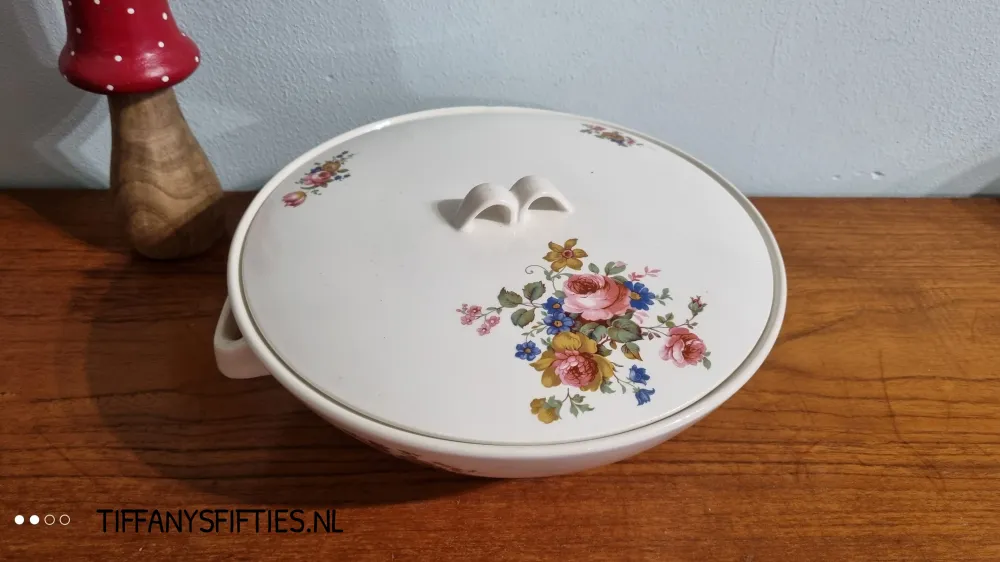 Dekschaal met bloemen Boch "Saturne" Tatiana My Store