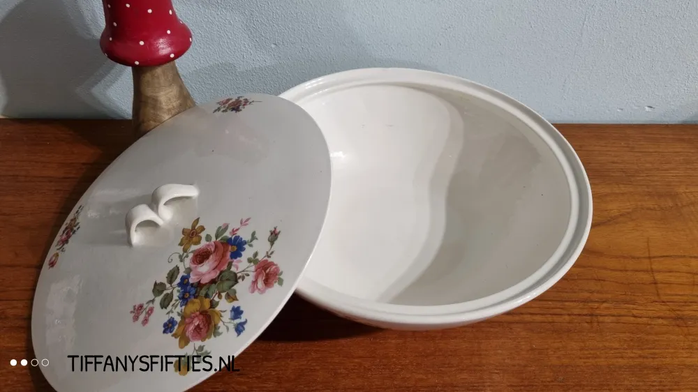 Dekschaal met bloemen Boch "Saturne" Tatiana My Store