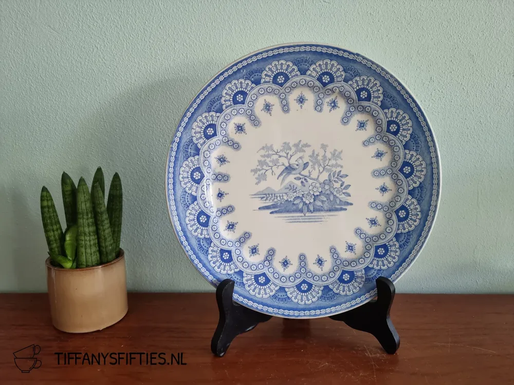 Dessertbord Boch Dentelle blauw My Store