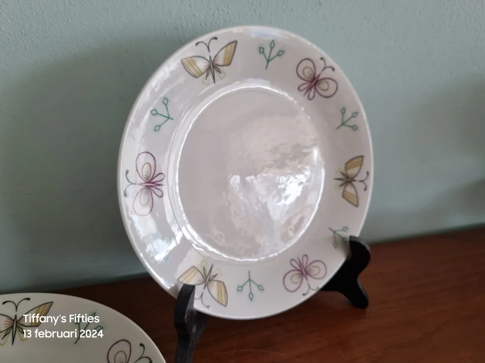 Dessertbord Boch "Europa" vlinders My Store