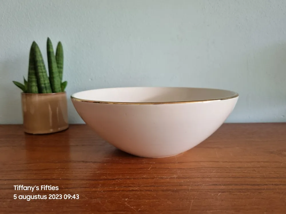 Diepe schaal Boch "Saturne" met gouden rand My Store
