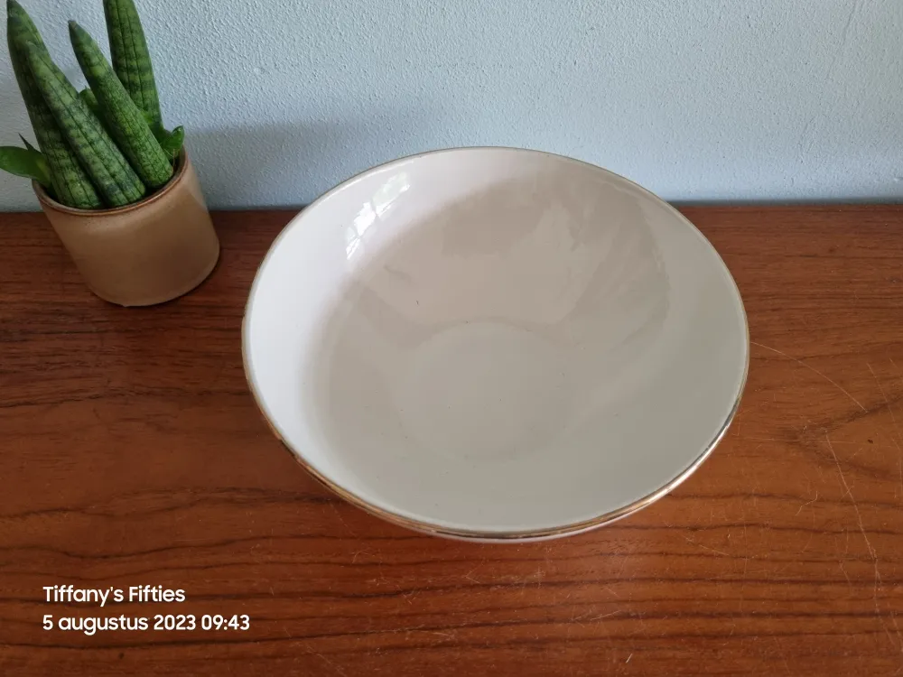 Diepe schaal Boch "Saturne" met gouden rand My Store