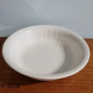 Diepe witte Boch schaal "à Côtes évasés" 26cm B-keuze My Store