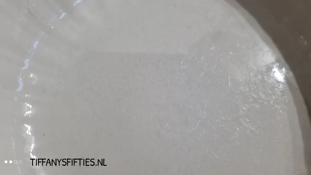Diepe witte Boch schaal "à Côtes évasés" 26cm B-keuze My Store