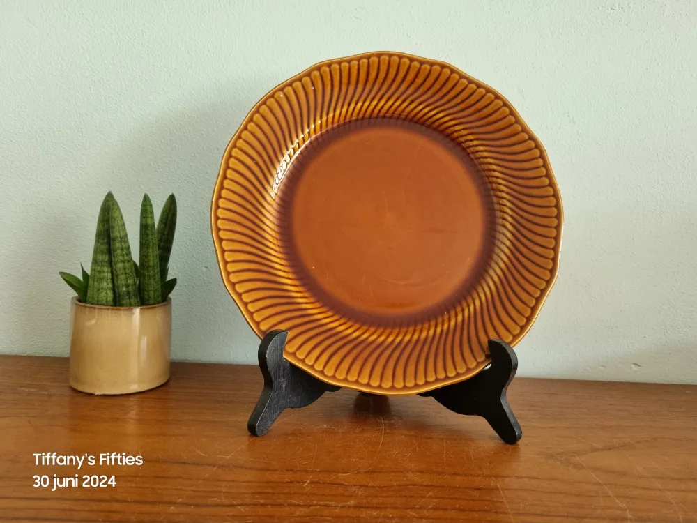 Dinerbord Boch "Trianon" bruin My Store