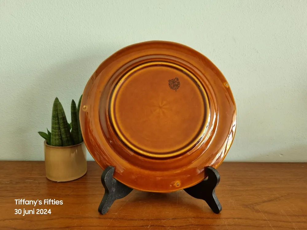 Dinerbord Boch "Trianon" bruin My Store