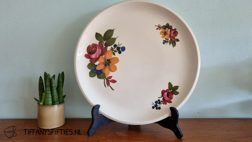 Groot serveerbord Boch "Menuet" Reve Fleuri My Store