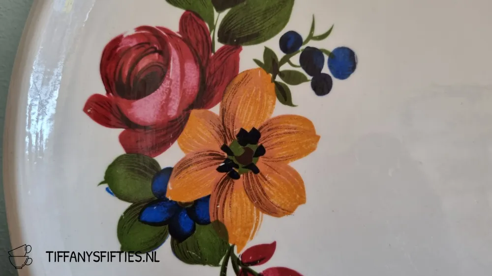 Groot serveerbord Boch "Menuet" Reve Fleuri My Store