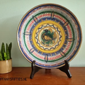 Grote decoratieve schaal Boch Keralux met vogel My Store