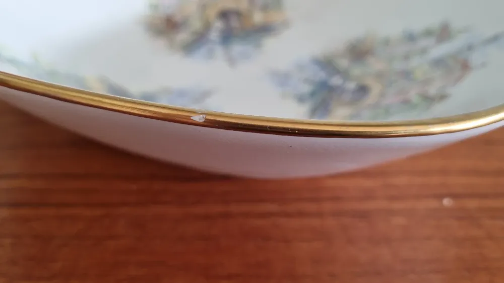 Grote decoratieve schaal Boch Keralux Vénice My Store