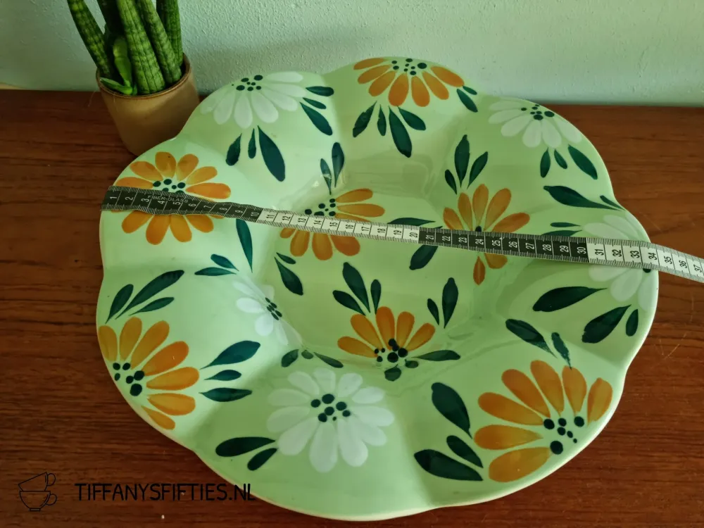 Grote schaal Boch Chevalier groen met bloemen My Store