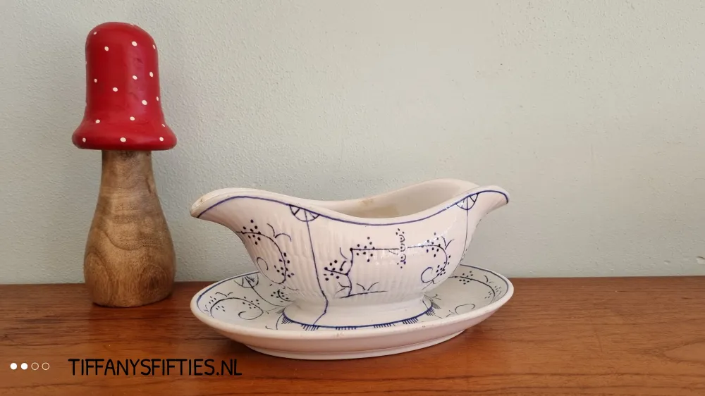 Sauskom Boch "Saxe" Copenhague, grote bruine stempel My Store