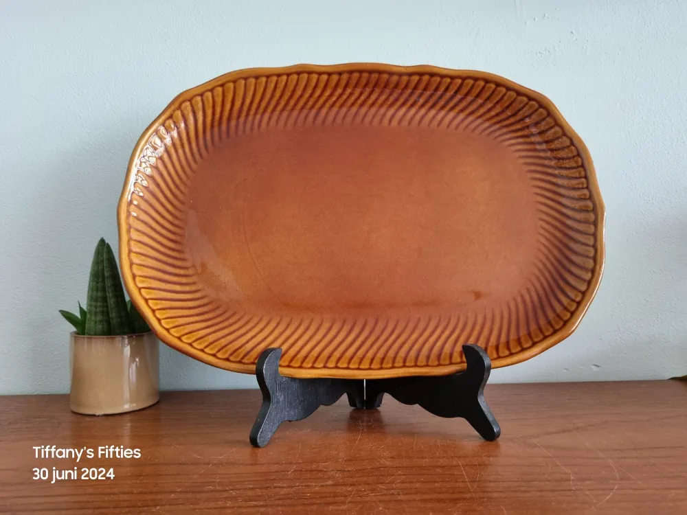 Serveerschaal Boch "Trianon" bruin My Store