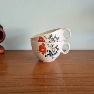 Set 2 gebloemde mokka kopjes Boch My Store