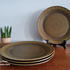 Vintage dinerbord Ceramano legergroen My Store