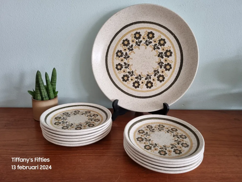 Vintage gebaksset Biltons veldbloemen My Store