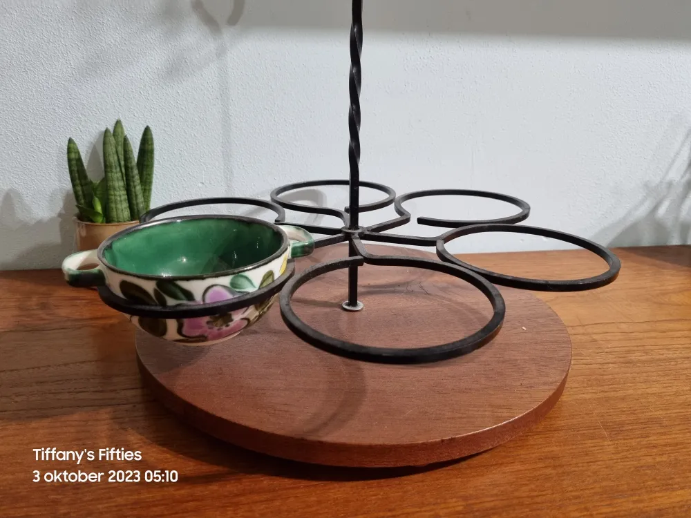 Vintage roterend kommenrekje My Store