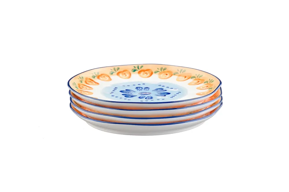 NAPOLI bord Ø20cm - 4 stuks - Citrus